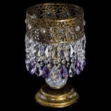 Настольная лампа Восток с пластинками под бронзу Фиолетовая в Магнитогорске Настольная лампа Восток с пластинками под бронзу Фиолетовая в Магнитогорске
