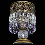 Настольная лампа Восток с пластинками под бронзу Фиолетовая в Магнитогорске Настольная лампа Восток с пластинками под бронзу Фиолетовая в Магнитогорске