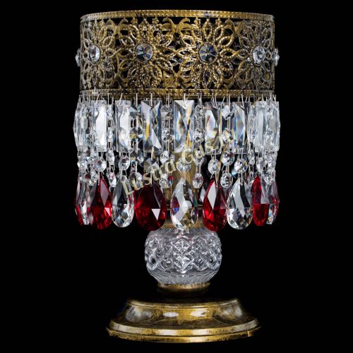 Настольная лампа Восток с пластинками под бронзу Красная в Магнитогорске Настольная лампа Восток с пластинками под бронзу Красная в Магнитогорске