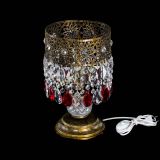 Настольная лампа Восток с пластинками под бронзу Красная в Магнитогорске Настольная лампа Восток с пластинками под бронзу Красная в Магнитогорске