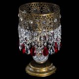 Настольная лампа Восток с пластинками под бронзу Красная в Магнитогорске Настольная лампа Восток с пластинками под бронзу Красная в Магнитогорске