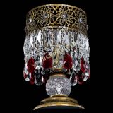 Настольная лампа Восток с пластинками под бронзу Красная в Магнитогорске Настольная лампа Восток с пластинками под бронзу Красная в Магнитогорске