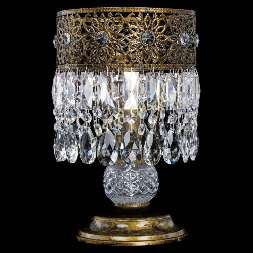 Настольная лампа Восток с пластинками под бронзу в Магнитогорске Гусь Хрустальный