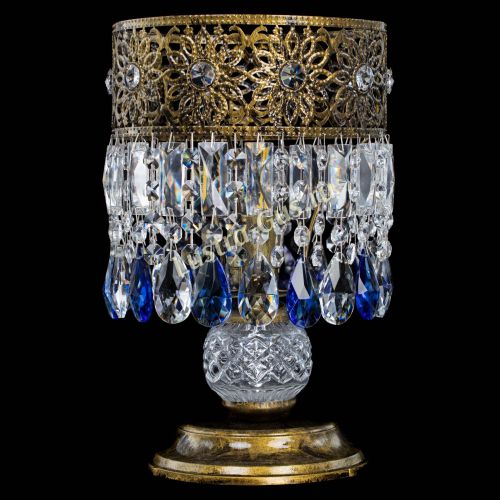 Настольная лампа Восток с пластинками под бронзу Синяя в Магнитогорске Настольная лампа Восток с пластинками под бронзу Синяя в Магнитогорске