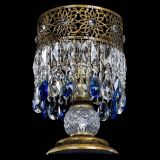 Настольная лампа Восток с пластинками под бронзу Синяя в Магнитогорске Настольная лампа Восток с пластинками под бронзу Синяя в Магнитогорске