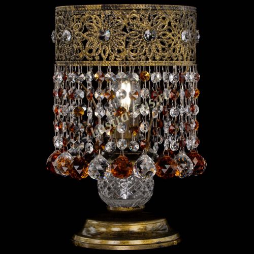 Настольная лампа Восток с шарами под бронзу Чайная в Магнитогорске Гусь Хрустальный