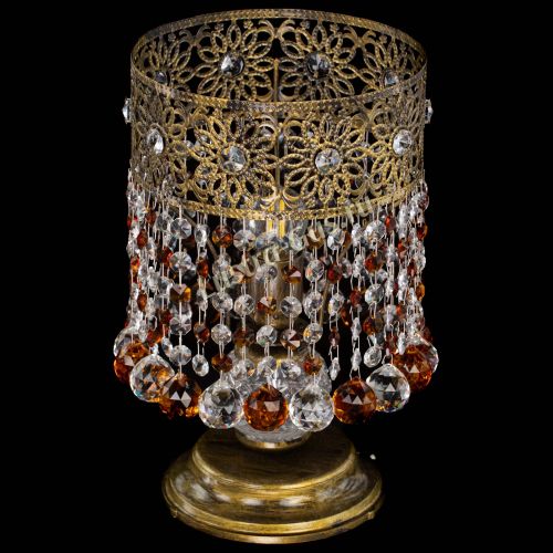 Настольная лампа Восток с шарами под бронзу Чайная в Магнитогорске Гусь Хрустальный