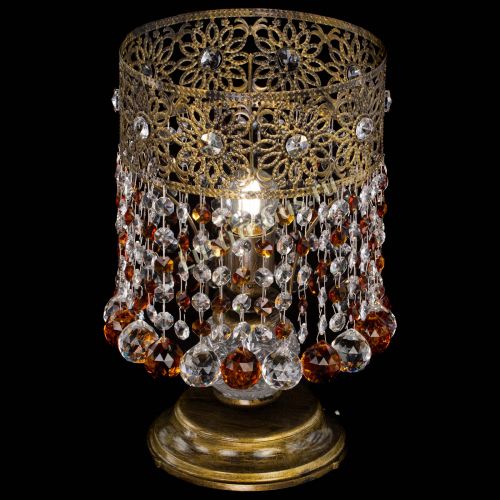Настольная лампа Восток с шарами под бронзу Чайная в Магнитогорске Гусь Хрустальный