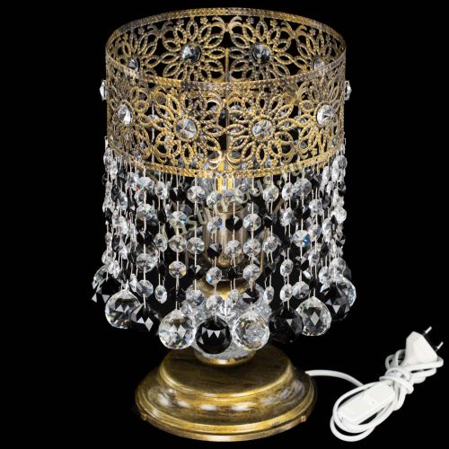 Настольная лампа Восток с шарами под бронзу Черная в Магнитогорске Гусь Хрустальный