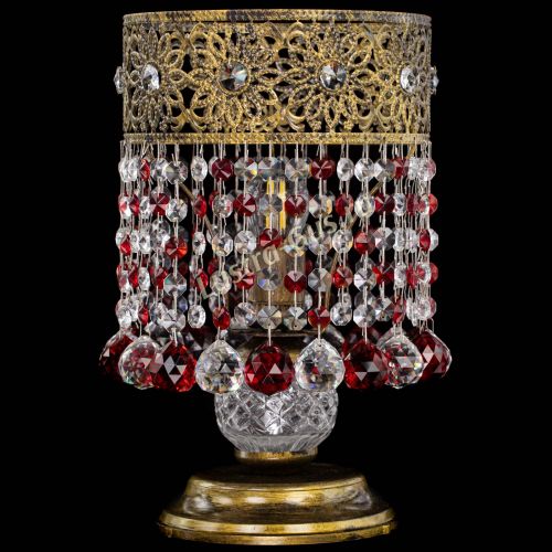 Настольная лампа Восток с шарами под бронзу Красная в Магнитогорске Настольная лампа Восток с шарами под бронзу Красная в Магнитогорске