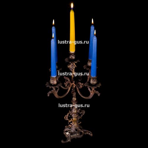 Подсвечник Изабелла ангел 5 свечей в Магнитогорске Гусь Хрустальный