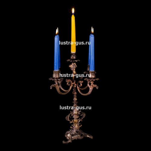 Подсвечник Изабелла ангел 5 свечей в Магнитогорске Гусь Хрустальный