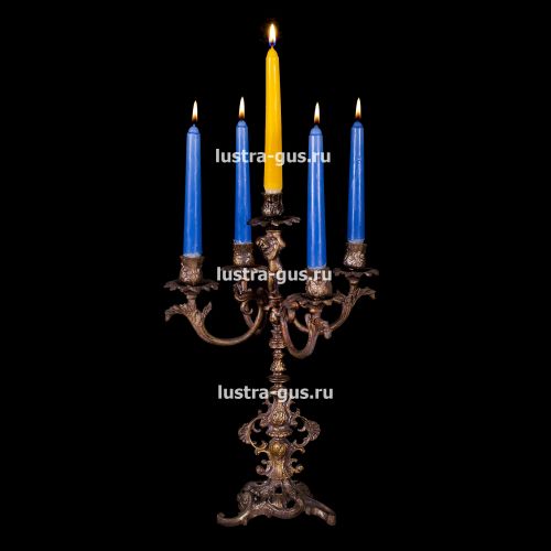 Подсвечник Изабелла ангел 5 свечей в Магнитогорске Гусь Хрустальный