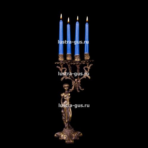 Подсвечник Изабелла богиня 2 - 4 свечи в Магнитогорске Гусь Хрустальный