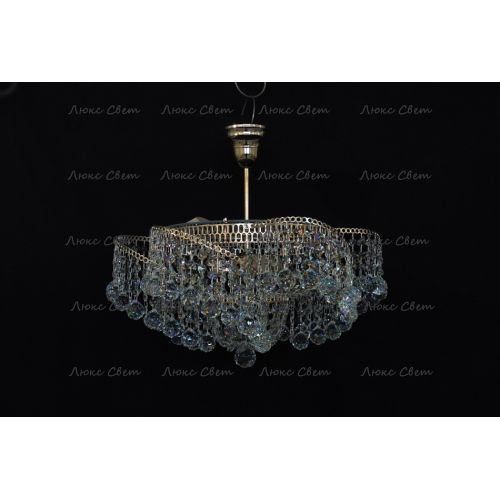 Люстра Космос 3 лампы с подвесом шар в Магнитогорске Гусь Хрустальный