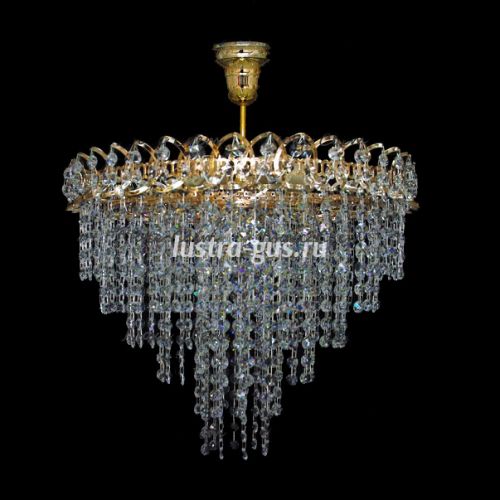 Люстра Капель Лепесток обтикон подвесная (собрана под конус) в Магнитогорске Люстра Капель Лепесток обтикон подвесная (собрана под конус) в Магнитогорске