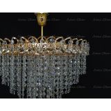 Люстра Капель Лепесток обтикон подвесная (собрана под конус) в Магнитогорске Люстра Капель Лепесток обтикон подвесная (собрана под конус) в Магнитогорске