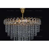 Люстра Капель Лепесток обтикон подвесная (собрана под конус) в Магнитогорске Люстра Капель Лепесток обтикон подвесная (собрана под конус) в Магнитогорске