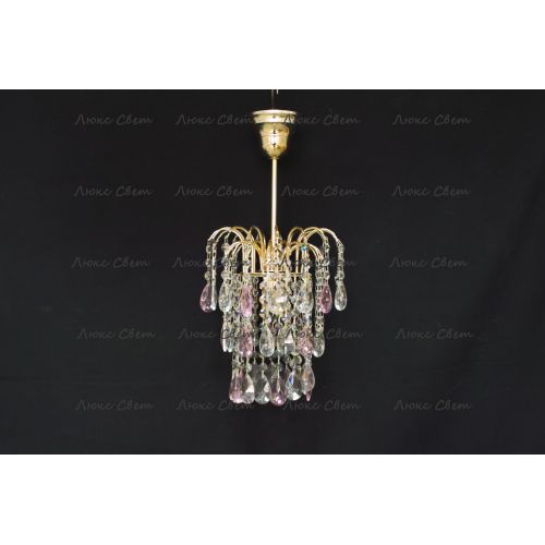 Люстра Зима журавлик розовая в Магнитогорске Гусь Хрустальный