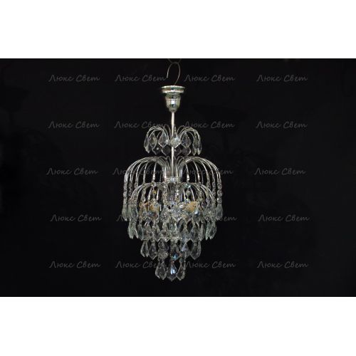 Люстра Хрустальные брызги с подвесом дубик в Магнитогорске Гусь Хрустальный