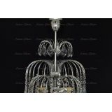 Люстра Хрустальные брызги с подвесом дубик в Магнитогорске