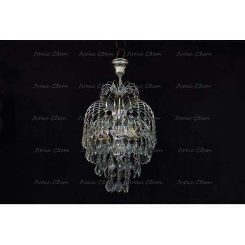 Люстра Хрустальные брызги с подвесом дубик в Магнитогорске Гусь Хрустальный