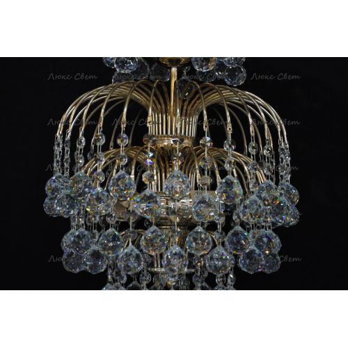 Люстра Хрустальные брызги с подвесом шар 30 мм в Магнитогорске Гусь Хрустальный