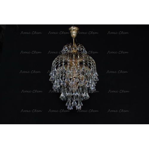 Люстра Хрустальные брызги с подвесом конус 40 мм в Магнитогорске Гусь Хрустальный