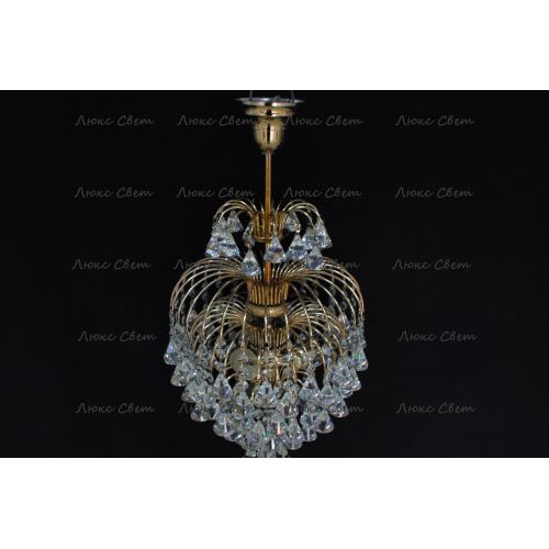 Люстра Хрустальные брызги с подвесом конус 40 мм в Магнитогорске Гусь Хрустальный