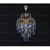 Люстра Хрустальные брызги с подвесом журавлик синий в Магнитогорске Люстра Хрустальные брызги с подвесом журавлик синий в Магнитогорске