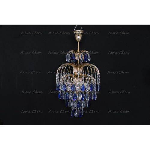 Люстра Хрустальные брызги с подвесом журавлик синий в Магнитогорске Люстра Хрустальные брызги с подвесом журавлик синий в Магнитогорске