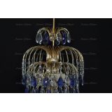 Люстра Хрустальные брызги с подвесом журавлик синий в Магнитогорске Люстра Хрустальные брызги с подвесом журавлик синий в Магнитогорске