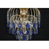 Люстра Хрустальные брызги с подвесом журавлик синий в Магнитогорске Люстра Хрустальные брызги с подвесом журавлик синий в Магнитогорске