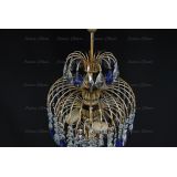 Люстра Хрустальные брызги с подвесом журавлик синий в Магнитогорске Люстра Хрустальные брызги с подвесом журавлик синий в Магнитогорске