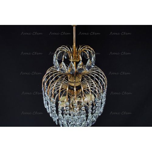 Люстра Хрустальные Брызги с подвесом журавлик в Магнитогорске Гусь Хрустальный