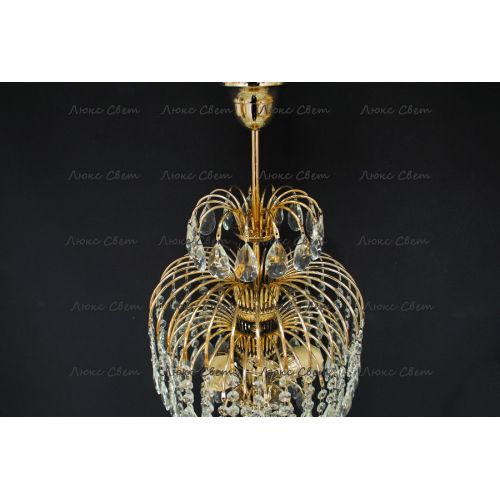 Люстра Хрустальные Брызги с подвесом журавлик в Магнитогорске Гусь Хрустальный