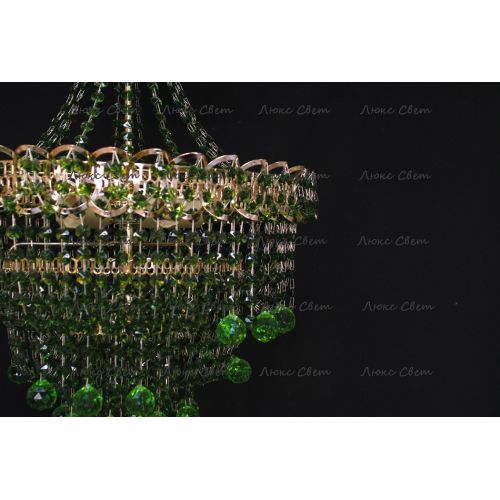 Люстра Натали Софья зеленая в Магнитогорске Гусь Хрустальный
