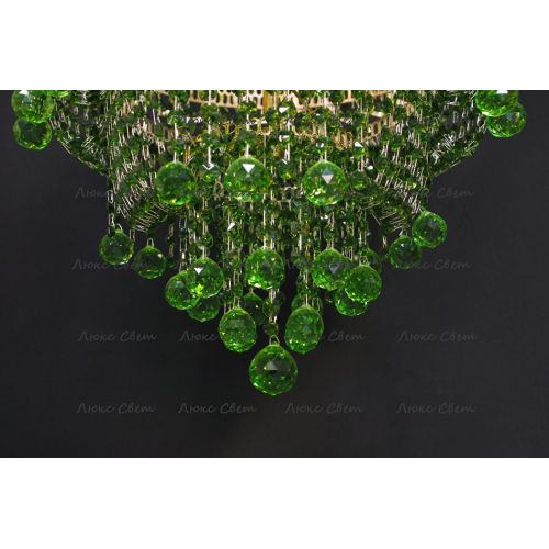Люстра Натали Софья зеленая в Магнитогорске Гусь Хрустальный
