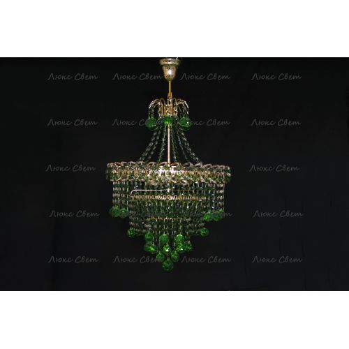 Люстра Натали Софья зеленая в Магнитогорске Гусь Хрустальный
