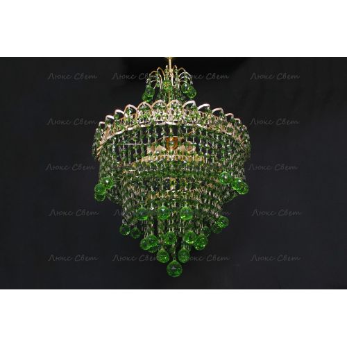 Люстра Натали Софья зеленая в Магнитогорске Гусь Хрустальный