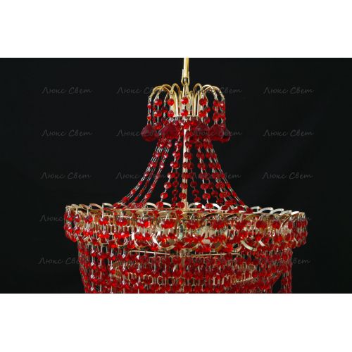 Люстра Натали Софья красная  в Магнитогорске Гусь Хрустальный