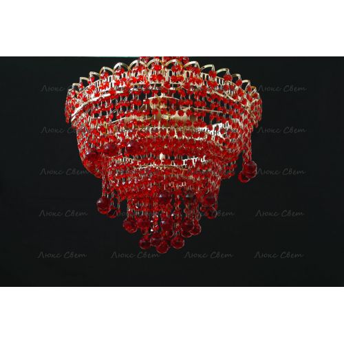 Люстра Натали Софья красная  в Магнитогорске Гусь Хрустальный