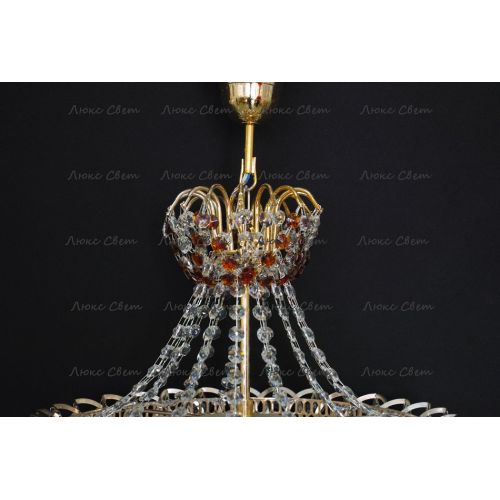 Люстра Натали Роза чайная в Магнитогорске Гусь Хрустальный