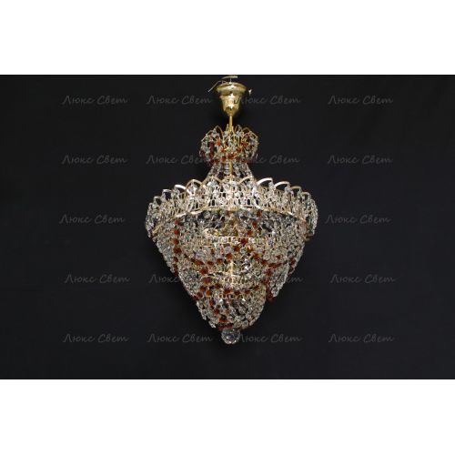 Люстра Натали Роза чайная в Магнитогорске Гусь Хрустальный