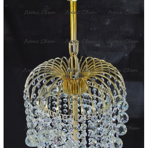 Люстра Лотос с подвесом диаметр 1000 мм высота1500 мм в Магнитогорске Гусь Хрустальный