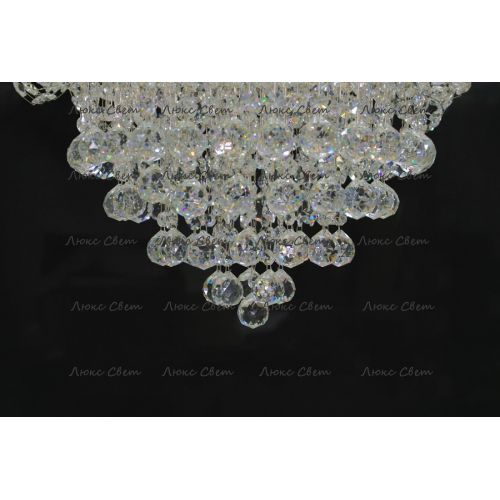 Люстра Лотос с подвесом диаметр 1000 мм высота1500 мм в Магнитогорске Гусь Хрустальный