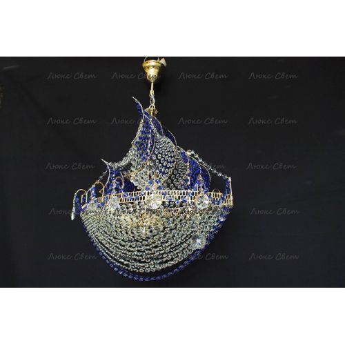 Люстра Корвет синий в Магнитогорске Гусь Хрустальный