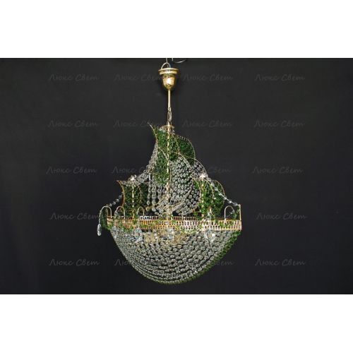 Люстра Корвет зеленый в Магнитогорске Гусь Хрустальный