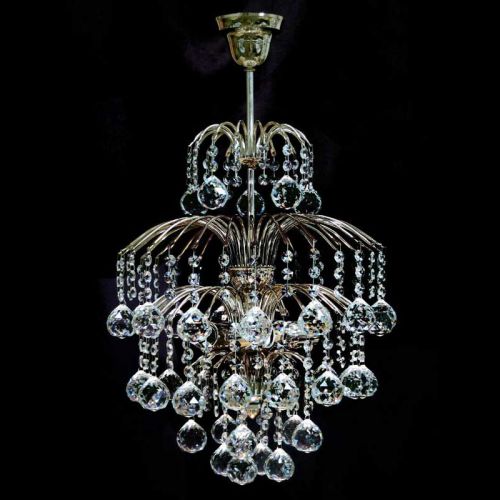 Люстра Хрустальные Брызги с подвесом шар 40 в Магнитогорске Гусь Хрустальный