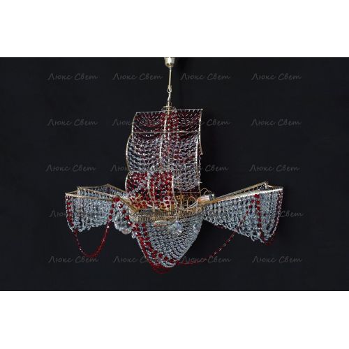 Люстра Летучий Голландец красный в Магнитогорске Гусь Хрустальный